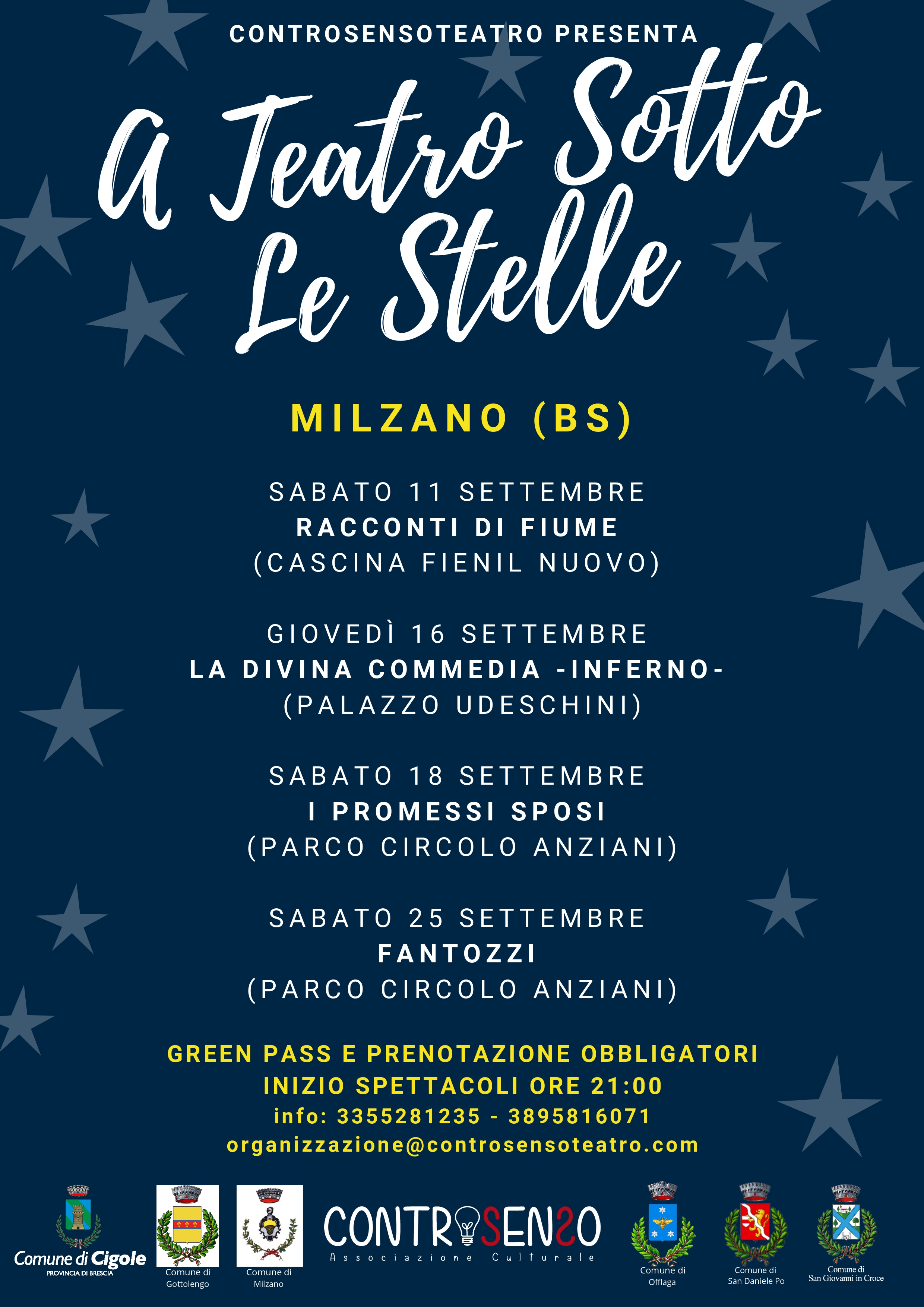 MANIFESTAZIONE "A TEATRO SOTTO LE STELLE" - Associazione Culturale CONTROSENSO