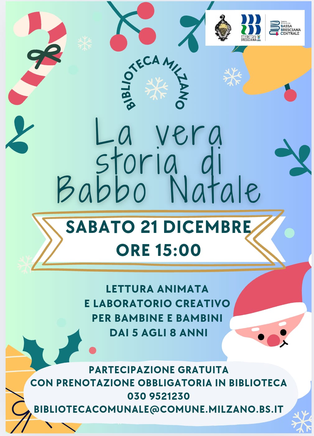 Biblioteca Comunale - Lettura La vera storia di Babbo Natale - 21.12.2024