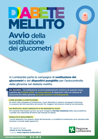 Campagna per la sostituzione glucometri per pazienti diabetici